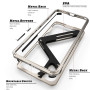 Чохол Metal Bamper Luphie Design для Samsung Galaxy S25 Ultra / CD Pattern на камеру / захисна плівка Ceramics Full Coverage