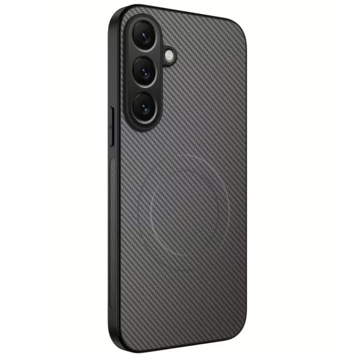 Чохол Carbon Shield with Ring для Samsung Galaxy A57 5G​ з підтримкою бездротової зарядки
