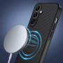 Чохол Carbon Shield with Ring для Samsung Galaxy A57 5G​ з підтримкою бездротової зарядки