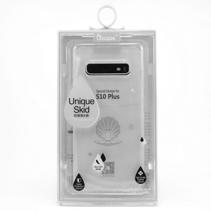 Прозрачный силиконовый чехол-накладка Oucase для Samsung Galaxy S10 Plus