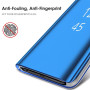 Чехол книжка Clear View для Samsung Galaxy S21 FE с зеркальным покрытием