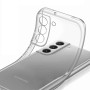 Прозрачный силиконовый чехол накладка Oucase для Samsung Galaxy S21 FE, Transparent