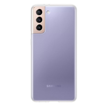 Прозрачный силиконовый чехол накладка Oucase для Samsung Galaxy S21 Plus, Transparent