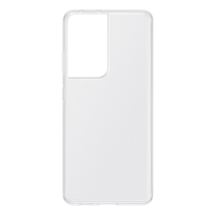 Прозрачный силиконовый чехол накладка Oucase для Samsung Galaxy S21 Ultra, Transparent
