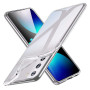 Прозрачный силиконовый чехол накладка Oucase для Samsung Galaxy S21, Transparent