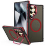 Матовий чохол – накладка Dual Color Camera Stand для Samsung Galaxy S25 Ultra