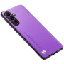 Кожаный чехол CODE Tactile Experience для Samsung Galaxy S25 FE с защитой блока камер лиловый