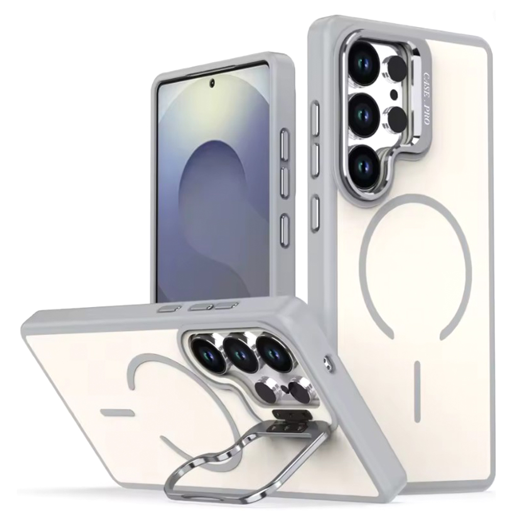 Чохол - накладка Acryl Color Camera Stend для Samsung Galaxy S26 Ultra сірий
