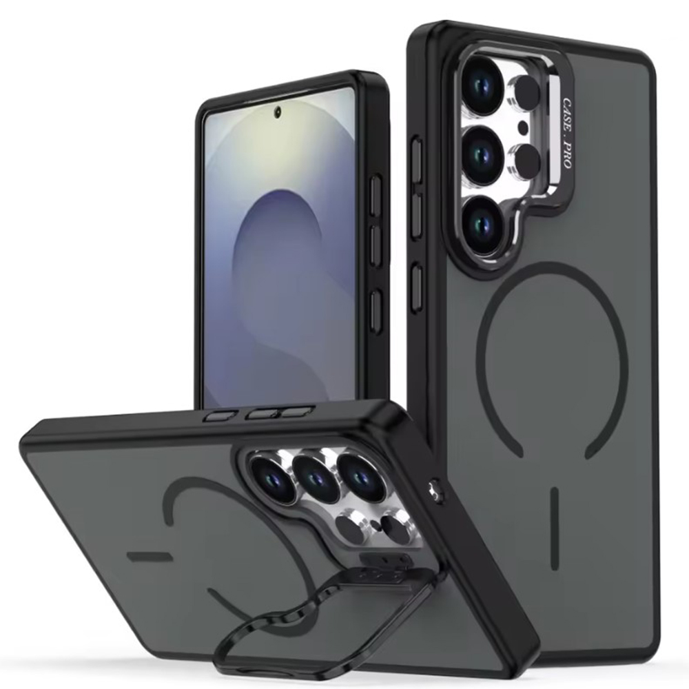 Чохол - накладка Acryl Color Camera Stend для Samsung Galaxy S26 Ultra чорний