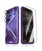 Чохол Metal Bamper Luphie Design для Samsung Galaxy S26 Ultra / CD Pattern на камеру / захисна плівка Ceramics Full Coverage