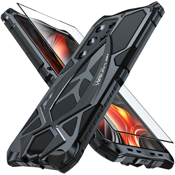 Чехол Metal Fast & Furious Samsung Galaxy S26 Ultra 5G с защитной пленкой на экран