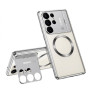 Чехол Metal Glass Camera Stand для Samsung Galaxy S26 Ultra с поддержкой беспроводной зарядки