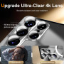 Чохол накладка Metal Glass Ring для Samsung Galaxy S26 Ultra 5G з металевим кільцем та додатковим захистом на камеру блакитний