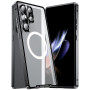 Чохол накладка Metal Glass Ring для Samsung Galaxy S26 Ultra 5G з металевим кільцем та додатковим захистом на камеру блакитний