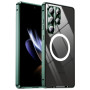 Чохол накладка Metal Glass Ring для Samsung Galaxy S26 Ultra 5G з металевим кільцем та додатковим захистом на камеру блакитний