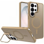 Чехол - накладка PC Metal Stand з MagSafe для Samsung Galaxy S26 Ultra