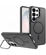 Чохол - накладка PC Metal Stand з MagSafe для Samsung S26 Ultra