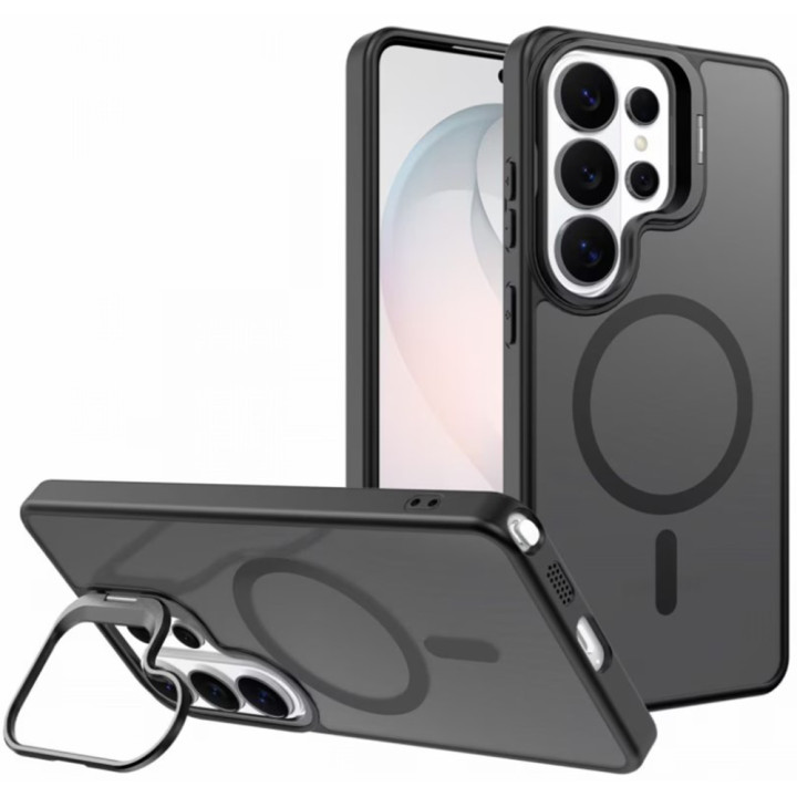 Чехол - накладка PC Metal Stand з MagSafe для Samsung Galaxy S26 Ultra