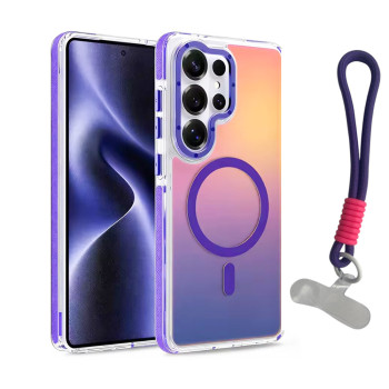 Чехол - накладка Omeve Chameleon для Samsung Galaxy S26 Ultra с кольцом MagSafe и шнурком