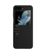 Чехол-накладка Nillkin Finger Strap liquid Silicone для Samsung Galaxy Z Flip5 c соединяющим ремешком