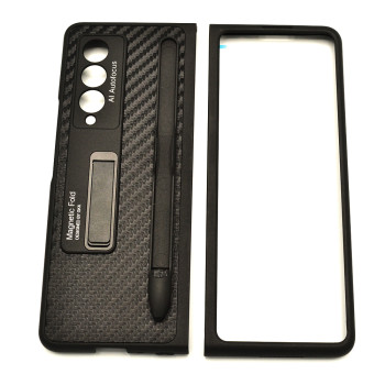 Чохол-накладка GKK Magnetic Fold Leather Case без скла для Samsung Galaxy Fold3, Black