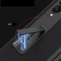 Чохол-накладка GKK Magnetic Fold Leather Case із захисним склом для Samsung Galaxy Z Fold 3, Black