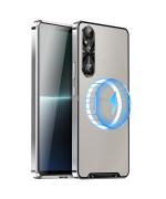 Чохол накладка Metal Glass для Sony Xperia 1 VI з металевим кільцем та додатковим захистом на камеру
