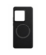 Шкіряний чохол - накладка Leather Hybrid Case для Sony Xperia 1 VIII з металевою вставкою