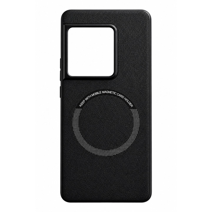 Кожаный чехол - накладка Leather Hybrid Case для Sony Xperia 1 VIII с металлической вставкой