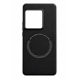 Кожаный чехол - накладка Leather Hybrid Case для Sony Xperia 1 VIII с металлической вставкой