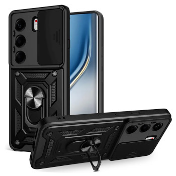 Чохол Ricco Camera Sliding для Tecno Camon 40 із захисною шторкою на камеру та металевм кільцем