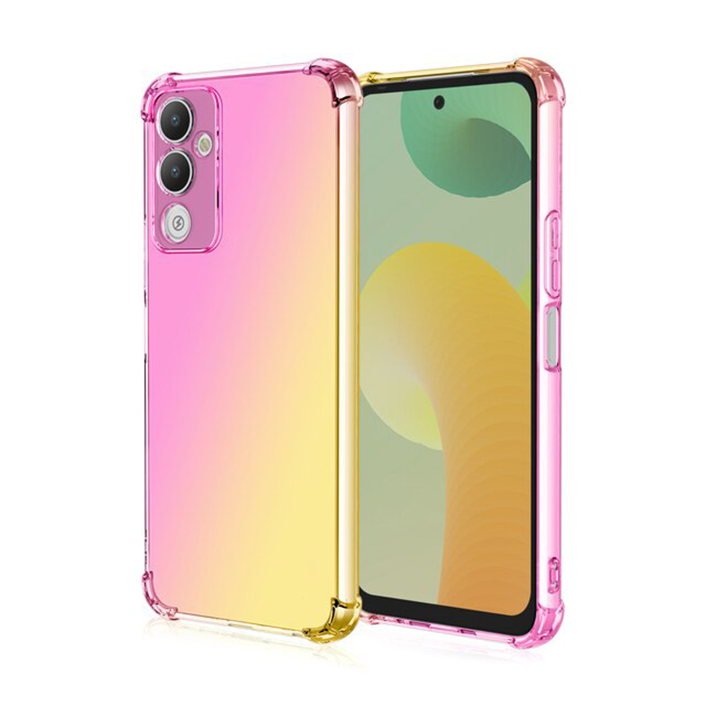 Чохол TPU Colorful для Tecno Pova 4 рожево-жовтий