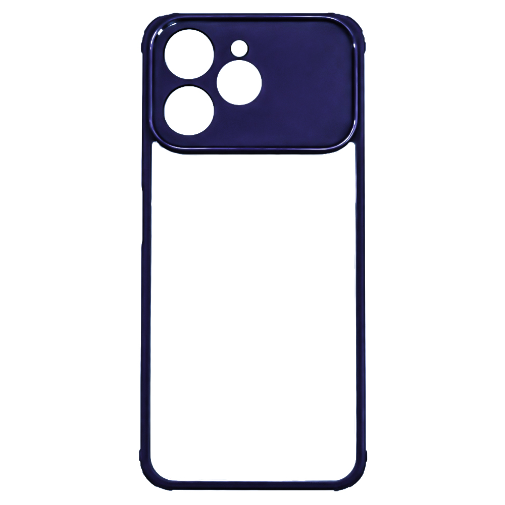 Чохол Color Armor Shell для Tecno Spark 40 4G із захистом для камери синій