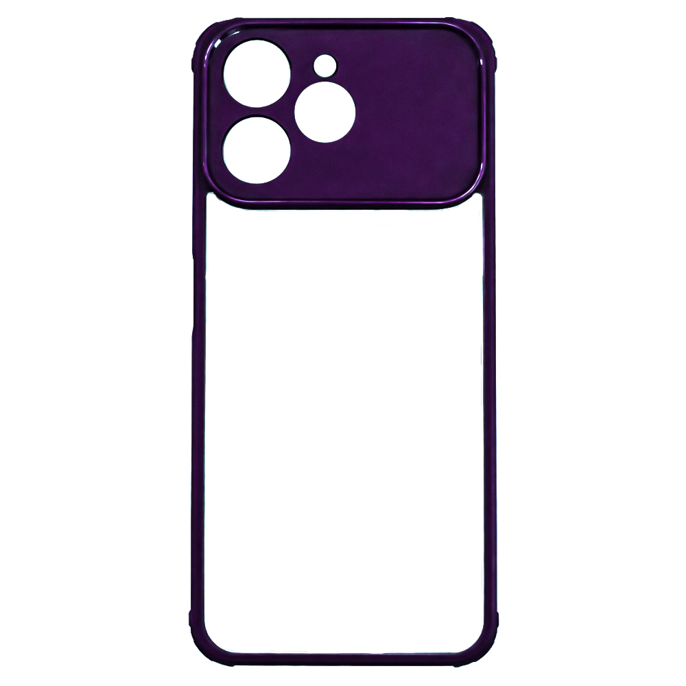 Чохол Color Armor Shell для Tecno Spark 40 4G із захистом для камери фіолетовий