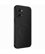 Чехол Carbon Shield with Ring для Tecno Spark Go 3 с поддержкой беспроводной зарядки