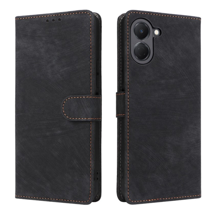 Чехол - книга Velvet Leather Case для Tecno Spark Go 3​​ с магнитным креплением