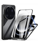 Магнітний чохол Metal Glass 360 для Xiaomi 15 Ultra із захистом екрану та камери