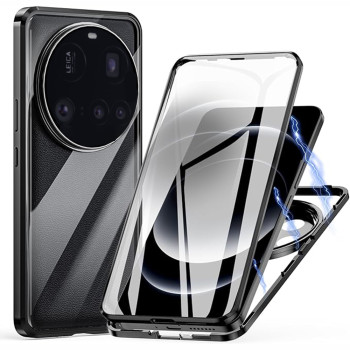 Магнітний чохол Metal Glass 360 для Xiaomi 15 Ultra із захистом екрану та камери