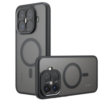 Матовый чехол Magsafe TPU+PC для Xiaomi 15T Pro, Black