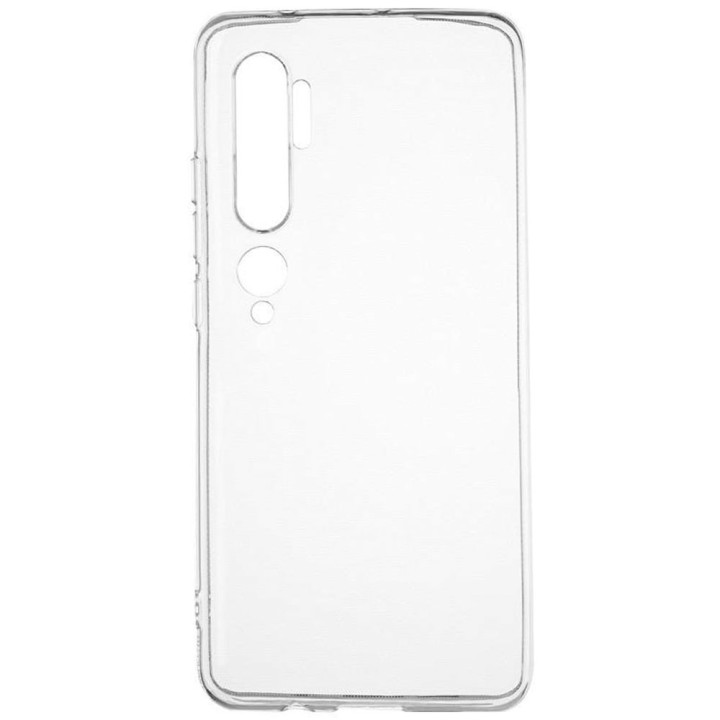 Прозрачный силиконовый чехол накладка Oucase для Xiaomi Mi CC9 Pro / Note 10 / 10 Pro, Transparent
