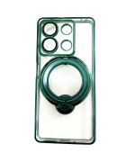 Силіконовий чохол накладка Clear Case для Redmi Note 13 4G​​ з металевим кільцем - тримачем