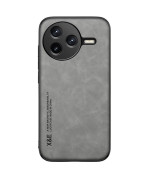 Шкіряний чохол - накладка X&E для Xiaomi Poco F7 Pro / Redmi K80 з металевою вставкою