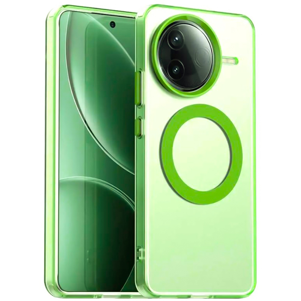 Чехол - накладка Color MagRing для Xiaomi Poco F7 Pro / Redmi K80 салатовый