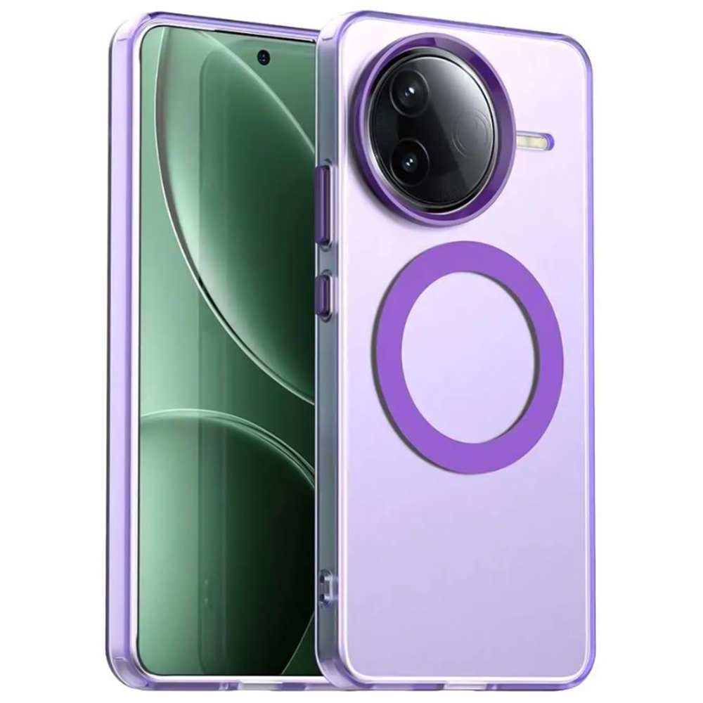 Чехол - накладка Color MagRing для Xiaomi Poco F7 Pro / Redmi K80 фиолетовый