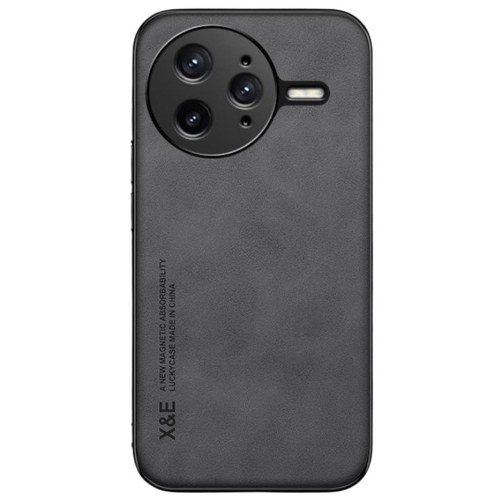 Шкіряний чохол - накладка X&E для Xiaomi Poco F7 Ultra / Redmi K80 Pro з металевою вставкою