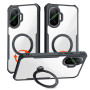 Протиударний чохол XUNDD Ring для Xiaomi Poco F7 з магнітним кільцем - підставкою, Black