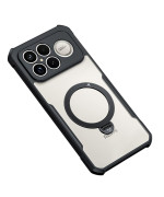 Протиударний чохол XUNDD Texture with Ring для Xiaomi Poco F8 Ultra 5G / Redmi K90 Pro Max 5G з магнітним кільцем - підставкою, Black