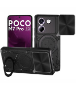 Чехол накладка Omeve Magnetic Ring для Xiaomi Poco M7 Pro 5G