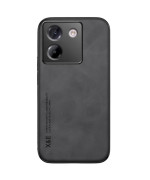 Шкіряний чохол - накладка X&E для Xiaomi Poco M7 Pro 5G з металевою вставкою