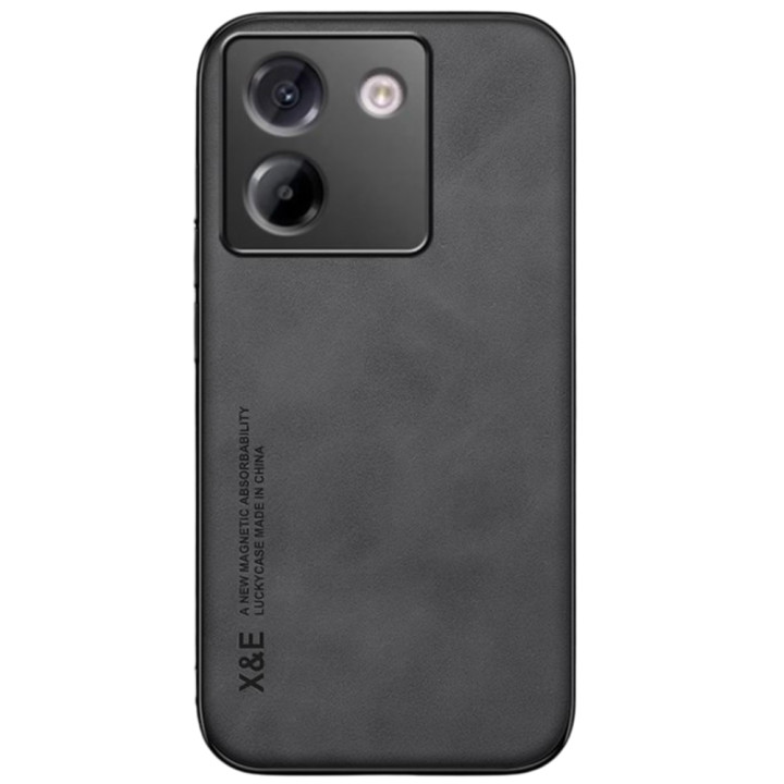 Шкіряний чохол - накладка X&E для Xiaomi Poco M7 Pro 5G з металевою вставкою